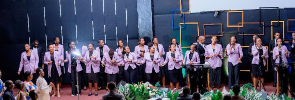 Choir singing praises at Healing Center Church